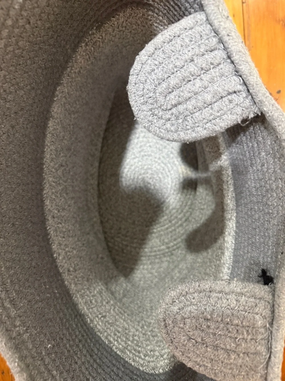 Gray Bear Rope Storage Basket for Kids